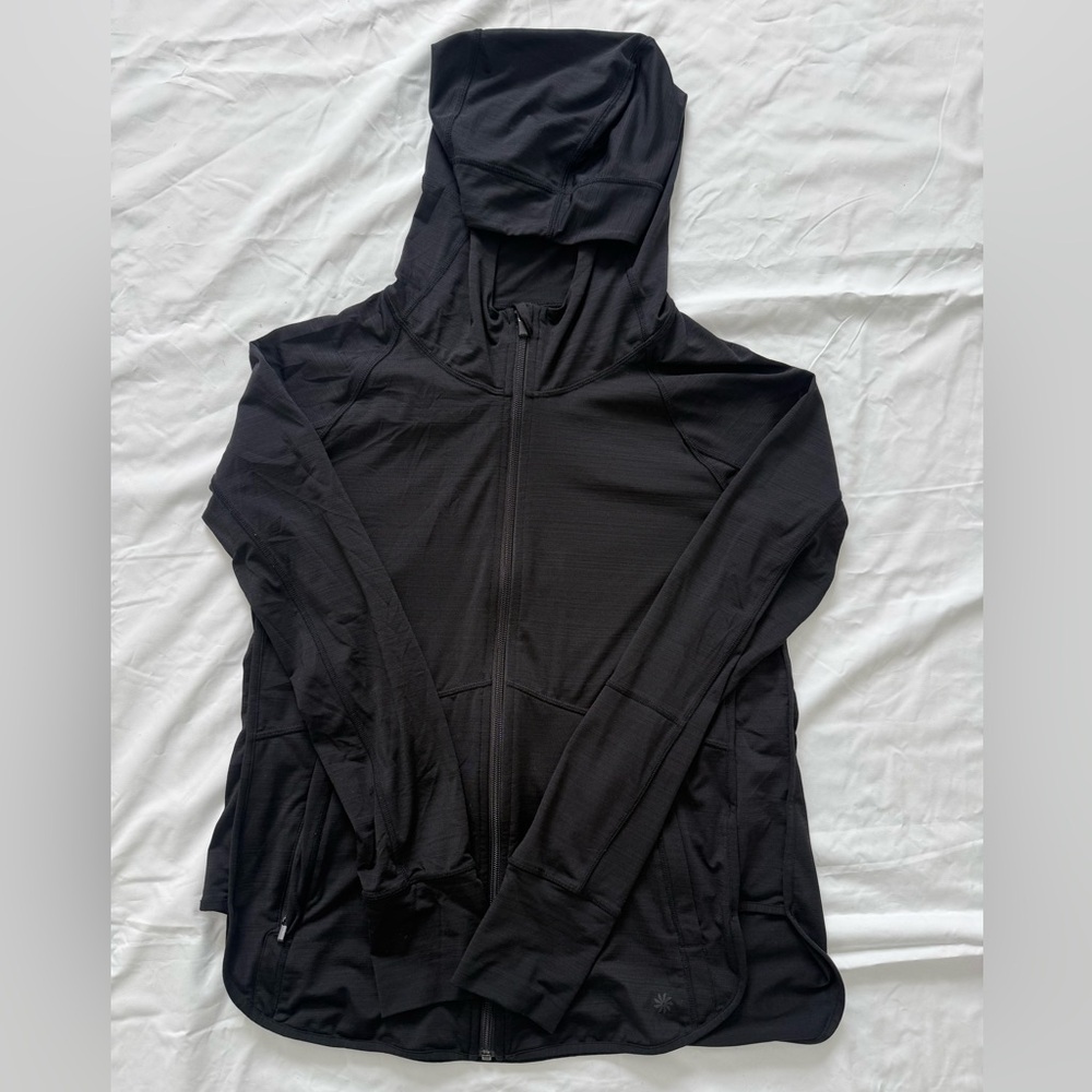 Athleta Black Athletic Jacket with Hood